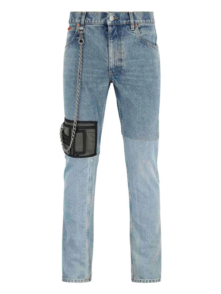  Martine Rose Patchwork Chain Jeans - Blue 