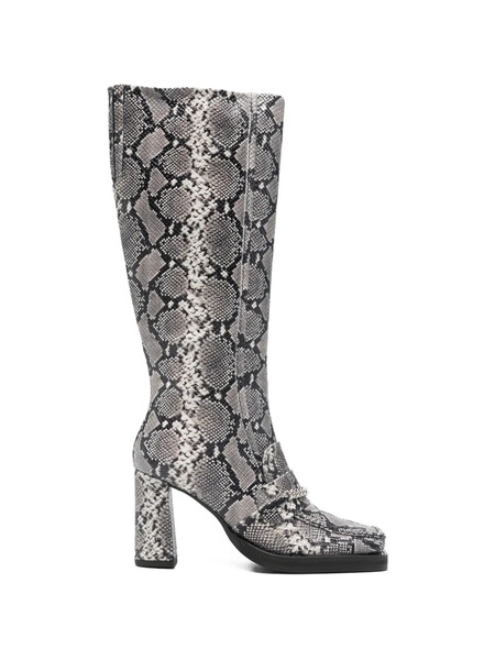  Martine Rose Square Toe Chain Boots - Grey 