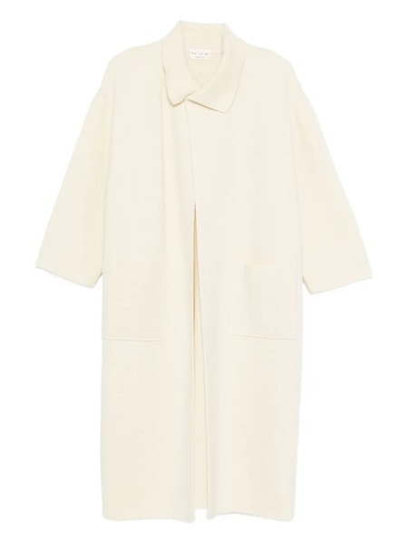  Ma'ry'ya Classic-collar Cardi-coat - Neutrals 