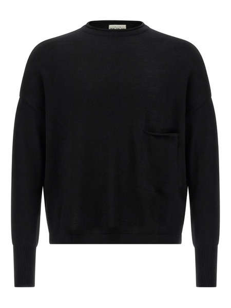  Ma'ry'ya Pocket Wool Sweater - Black 