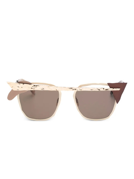  Masahiromaruyama Square-frame Sunglasses - Brown 