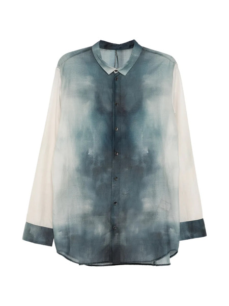  Masnada Brushed-effect Shirt - Blue 
