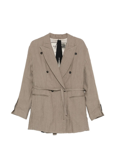  Masnada Double-breasted Belted Blazer - Neutrals 