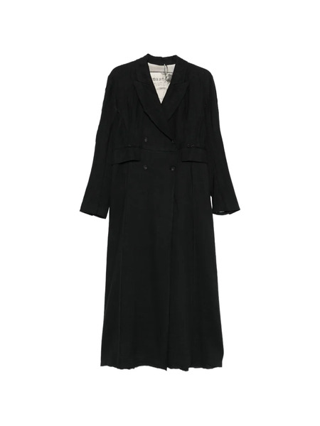  Masnada Double-breasted Buttoned Coat - Black 