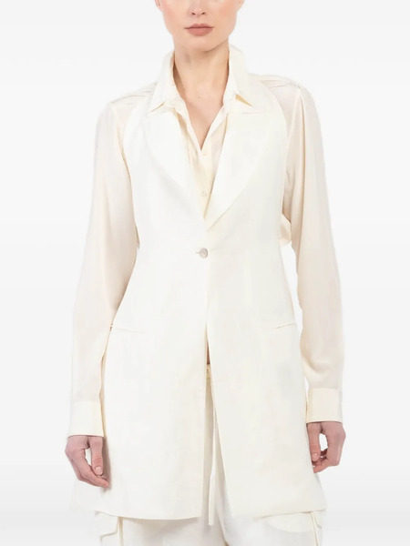  Masnada Halterneck Pocket Gilet - Neutrals 