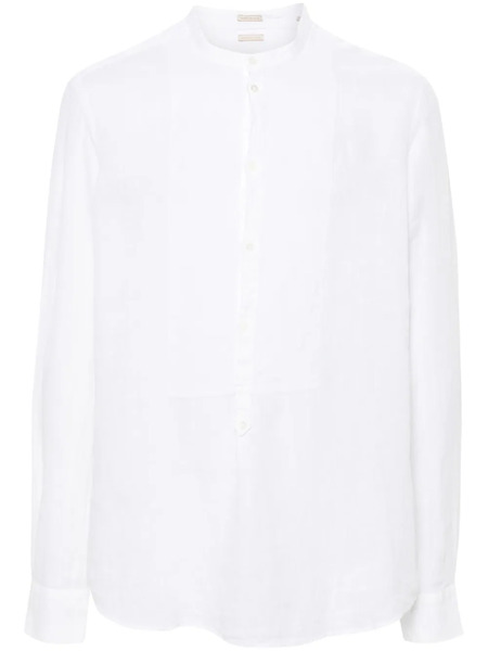  Massimo Alba Kos Linen Shirt - White 