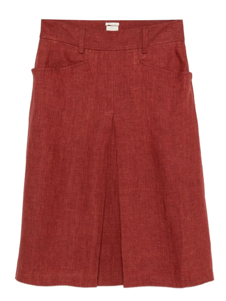  Massimo Alba Regina Pocket Midi Skirt - Red 
