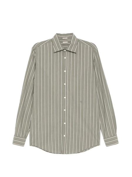  Massimo Alba Striped Shirt - Green 