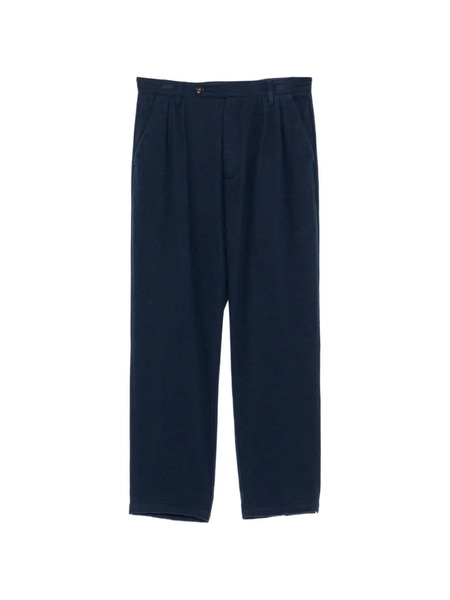  Massimo Alba Wool Pleated Trousers - Blue 
