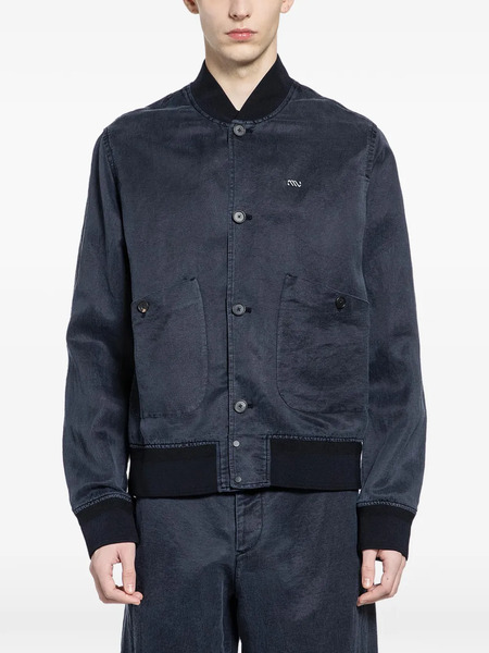  Massimo Osti Studio Buttoned Short Jacket - Blue 
