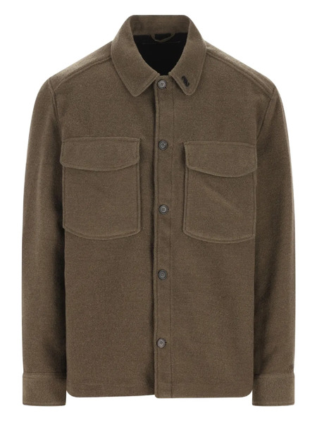  Massimo Osti Studio Patch-pocket Button Shirt Jacket - Green 