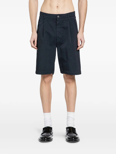  Massimo Osti Studio Pleated Bermuda Shorts - Black 