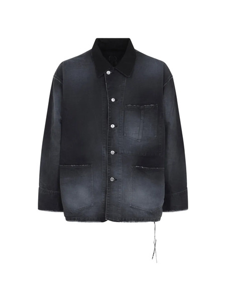 Mastermind World Faded Raw-hem Jacket - Grey 