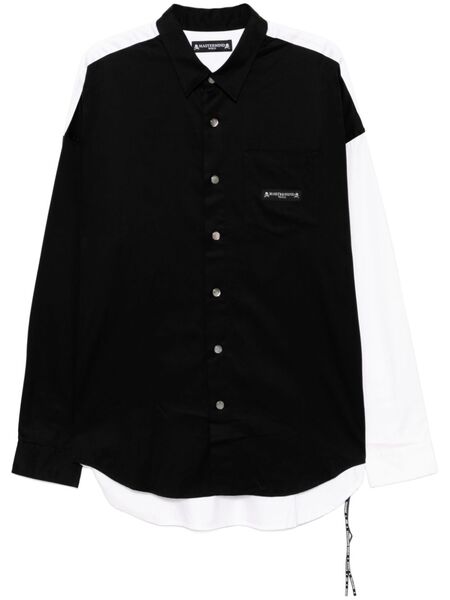  Mastermind World Logo-patched Shirt - Black 