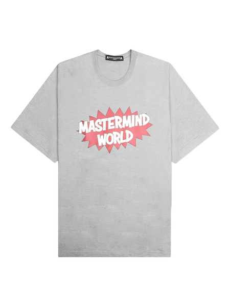 Mastermind World Logo-print T-shirt - Grey 
