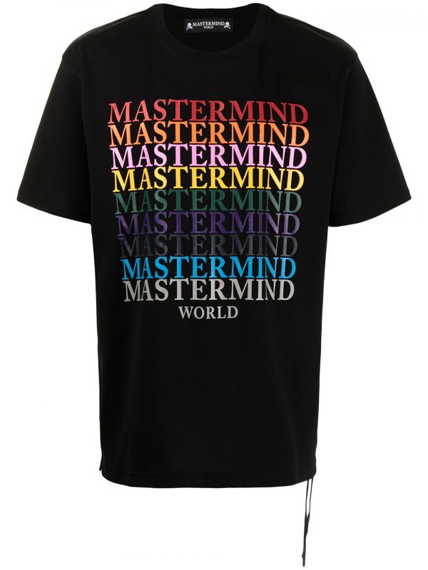  Mastermind World Multi-logo Print T-shirt - Black 