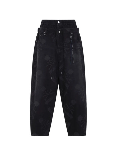  Mastermind World Skull-print Jeans - Black 