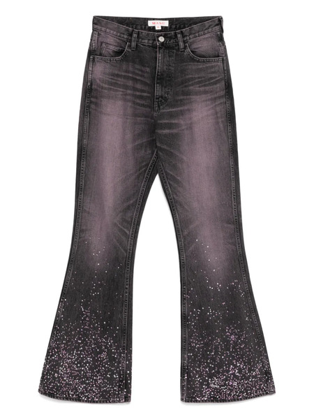  Masu Masu Boy Stardust Flared Jeans - Black 