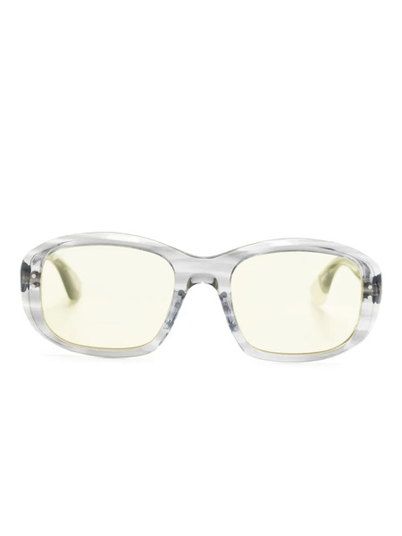  Masu X Blanc Oval Shape Sunglasses - Grey 