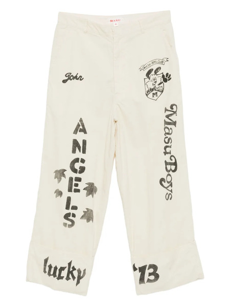  Masu X Verdy M.b.c. Memorial Trousers - Neutrals 