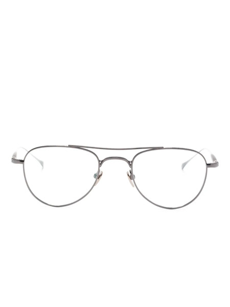  Masunaga Gms-129t Pilot-frame Glasses - Silver 