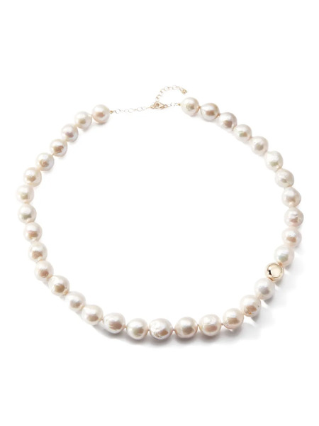 Mateo Baroque Pearl Necklace - Neutrals 