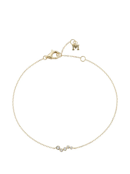  Mateo Bezel-cut Wave Bracelet - Gold 