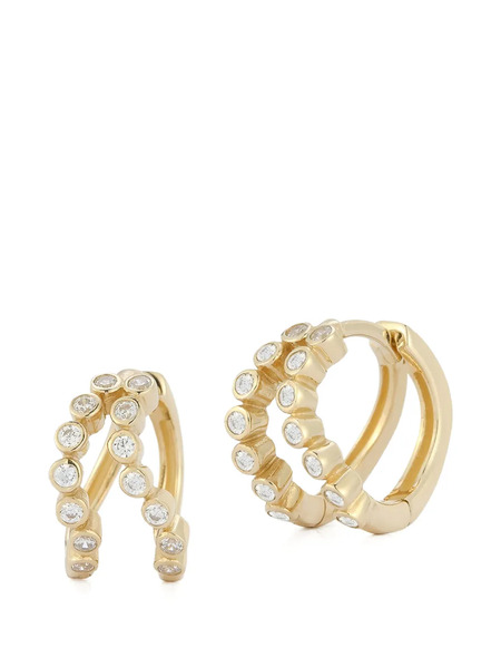  Mateo Bezel-set Diamond Earrings - Gold 