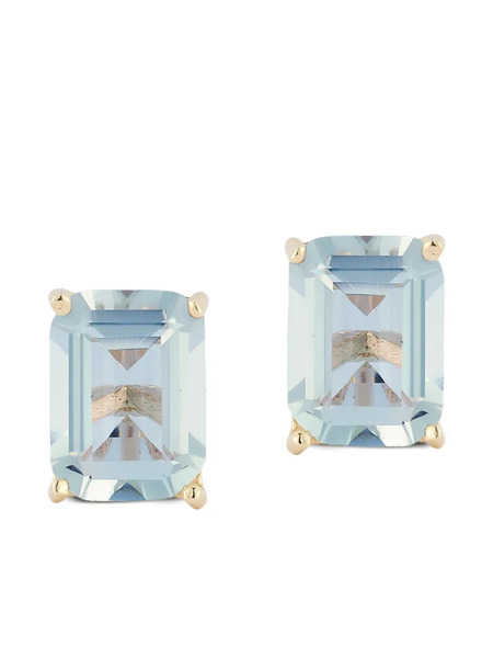  Mateo Blue Topaz Stud Earrings - Gold 