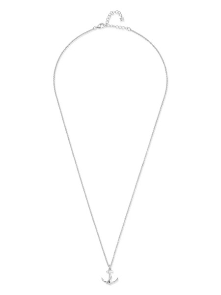  Mateo Small Anchor Necklace - Silver 
