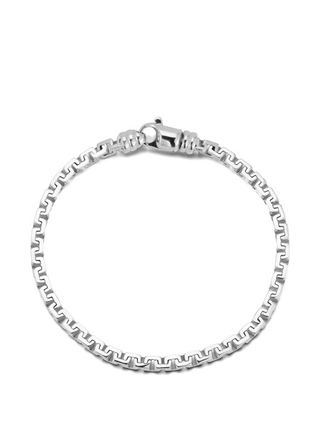  Mateo Square-link Chain Bracelet - Silver 