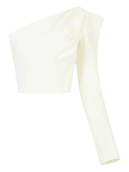  Maticevski One-shoulder Crop Top - Neutrals 