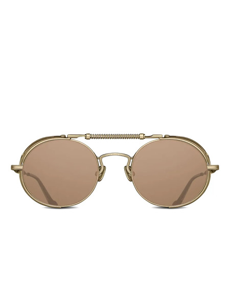  Matsuda Round-frame Sunglasses - Gold 