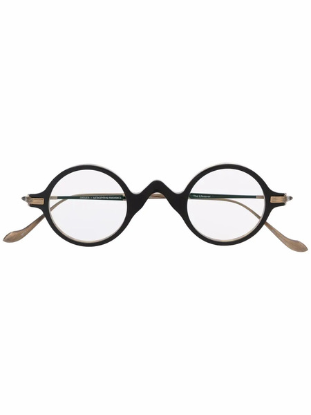  Matsuda Round Tortoiseshell Glasses - Black 