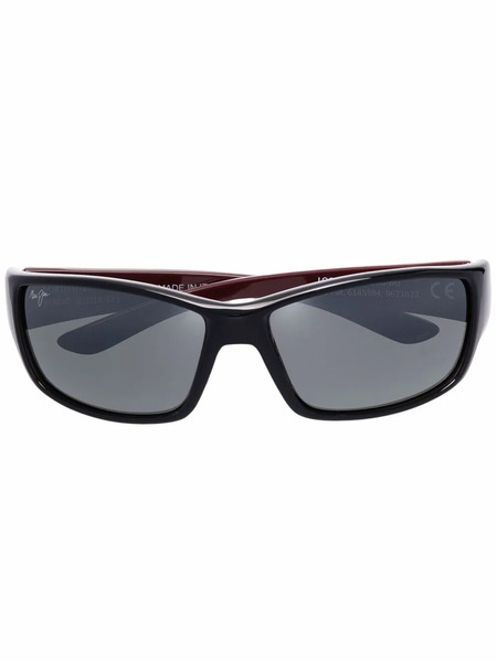  Maui Jim Localkine Rectangle-frame Sunglasses - Black 