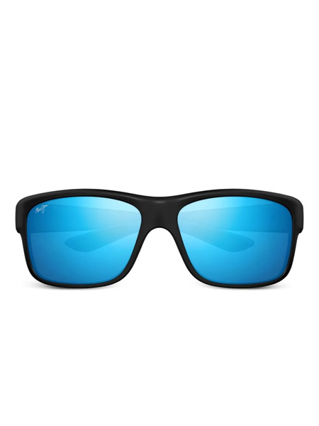  Maui Jim Mirrored Rectangle Sunglasses - Black 