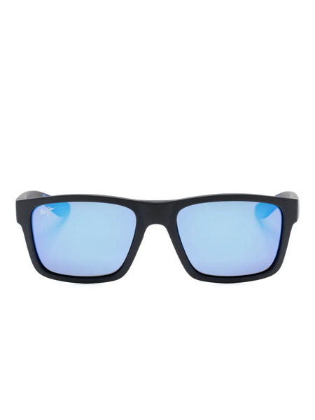  Maui Jim The Flats Rectangle-frame Sunglasses - Grey 