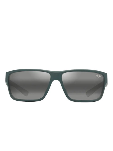  Maui Jim Uila Asian Fit Rectangle Sunglasses - Green 