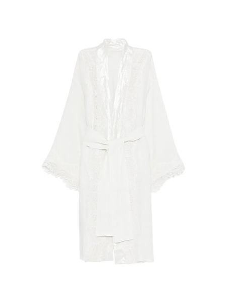  Maurizio Braschi Open-front Kimono - White 