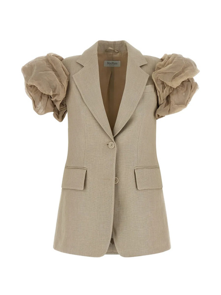  Max Mara Abituro Sleeveless Blazer - Neutrals 