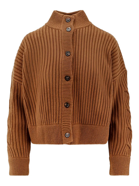  Max Mara Afelio Button-fastening Cardigan - Brown 