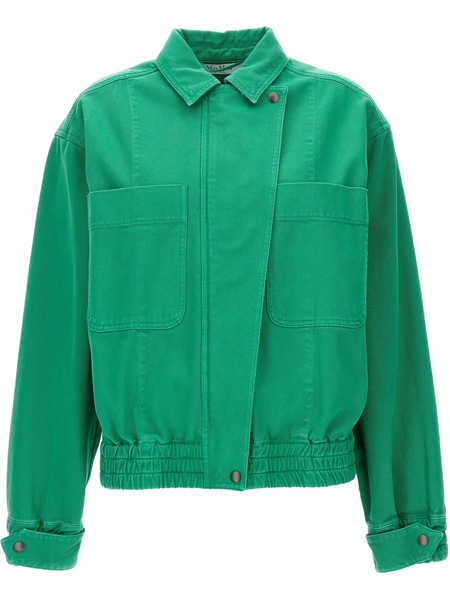  Max Mara Arturo Crop Jacket - Green 