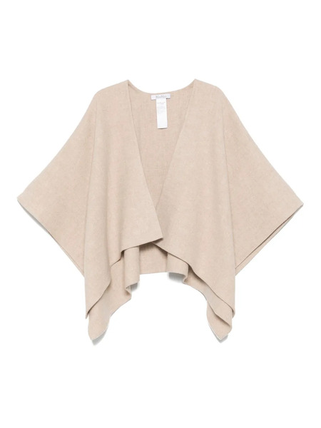  Max Mara Asymmetric-hem Poncho - Neutrals 