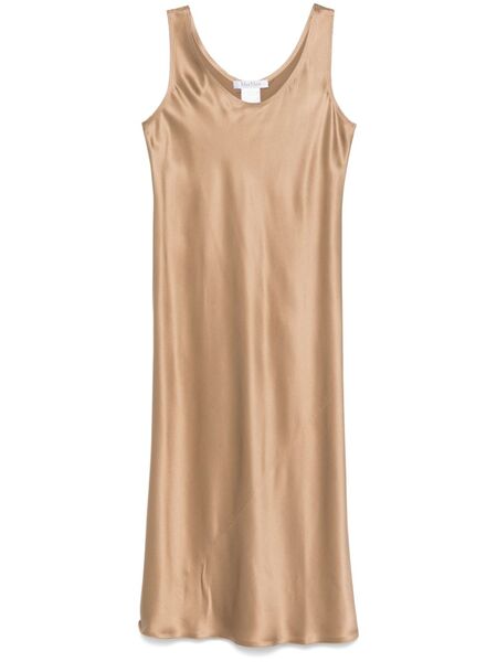  Max Mara Banjo Midi Dress - Brown 