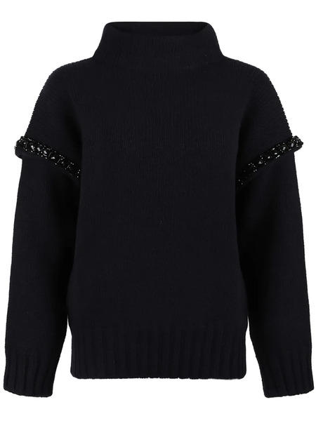  Max Mara Bead-embellished Jumper - Blue 