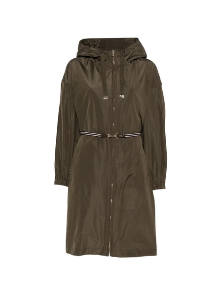  Max Mara Belt-waist Parka Coat - Green 