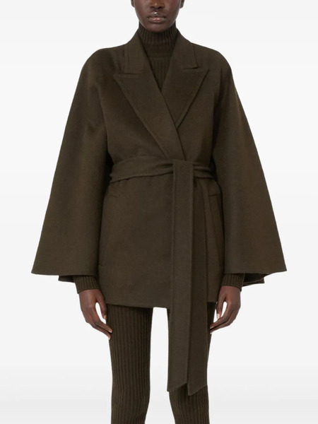  Max Mara Belted Coat - Green 