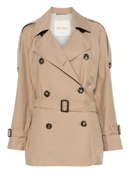  Max Mara Belted Double-breasted Coat - Neutrals 