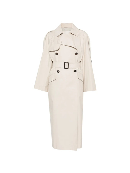  Max Mara Belted Double-breasted Coat - Neutrals 