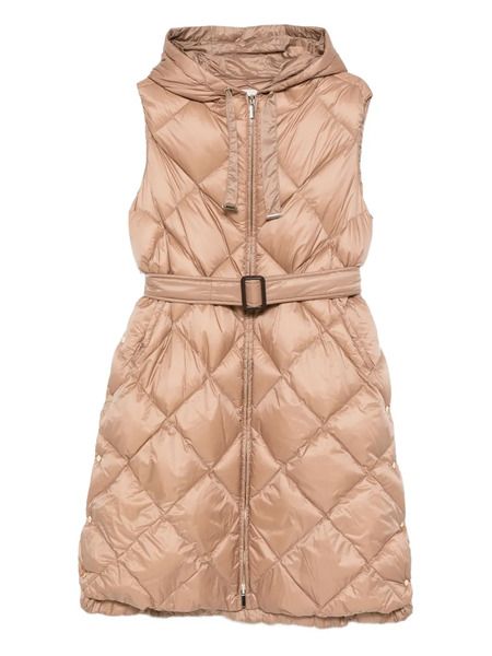  Max Mara Belted Quilted Coat - Neutrals 